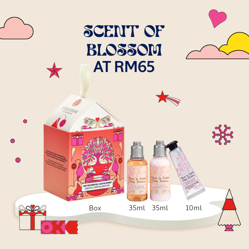 L'OCCITANE Holiday Cherry Blossom Ornament,L'occitane Mon Trio Essential Fleur De Cerisier,L'OCCITANE Holiday Cherry Blossom Ornament ราคา,L'OCCITANE Holiday Cherry Blossom Ornament รีวิว,ของขวัญปีใหม่,ของขวัญวันคริสต์มาส